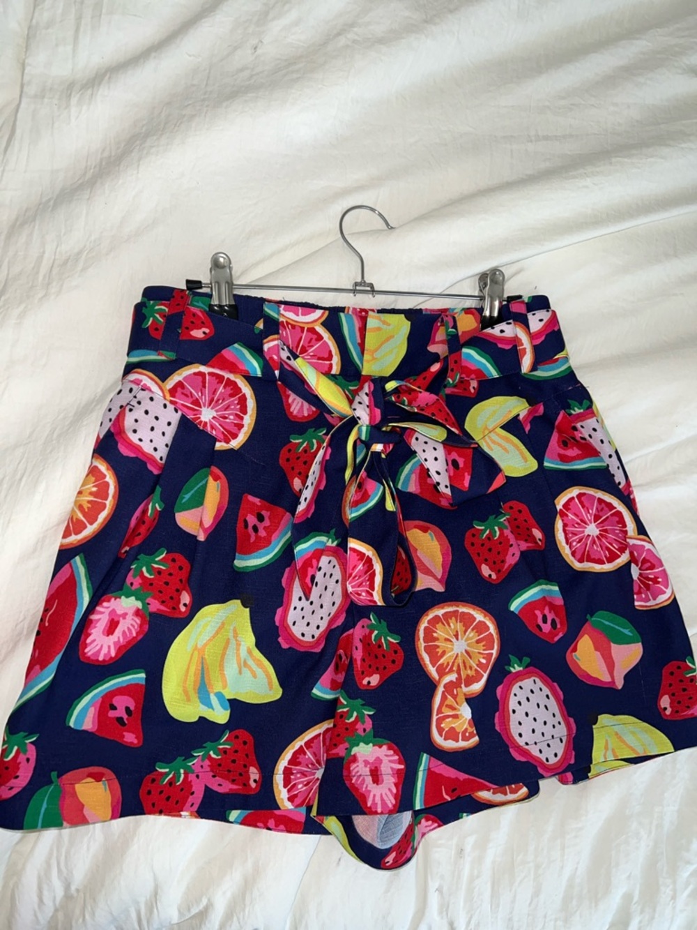 CROSBY by Mollie Burch Fruit Tie-Waist Shorts